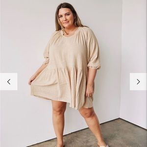 Hannah Raglan Flounce Dress